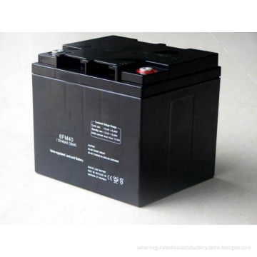 6fm40 Abs, Pp Resin 40ah 12v Sealed Lead Acid Batteries For Fire Alarm, Security System